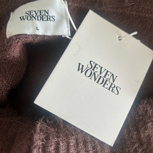 Seven Wonders Fitted Brown Maxi Sweater Skirt - Picture 3 of 3